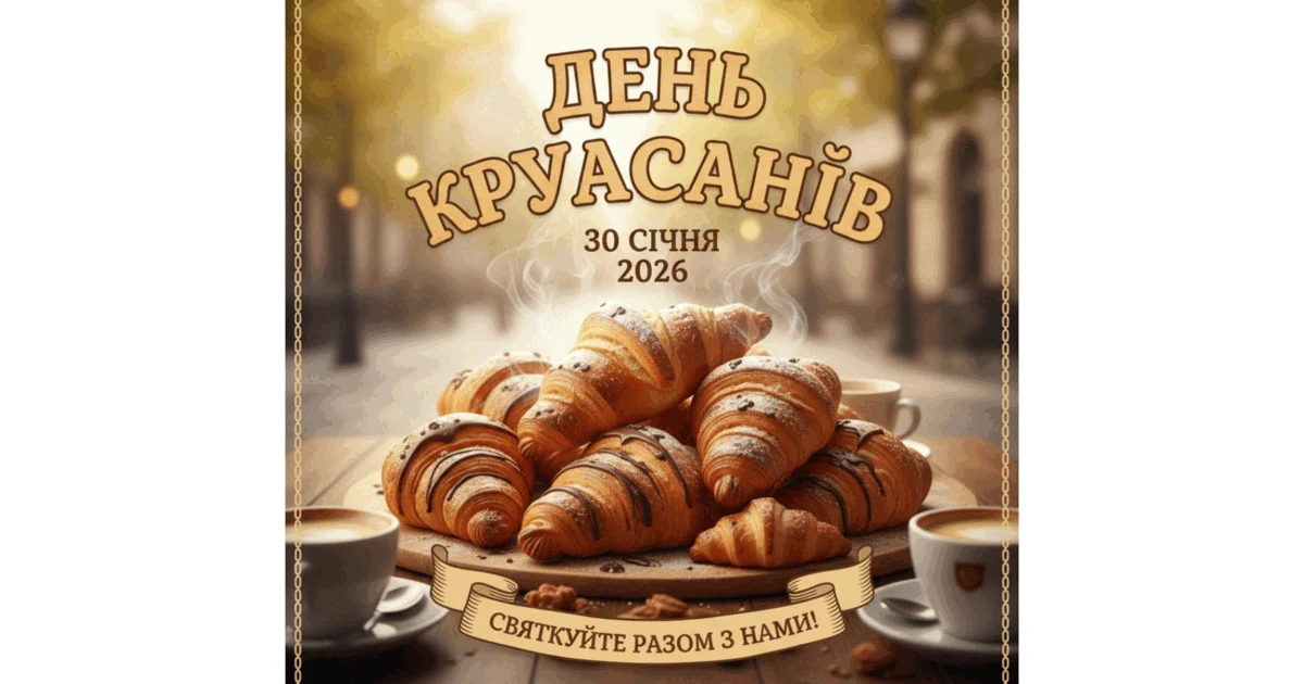Прев’ю матеріалу «Банер День круасанів»