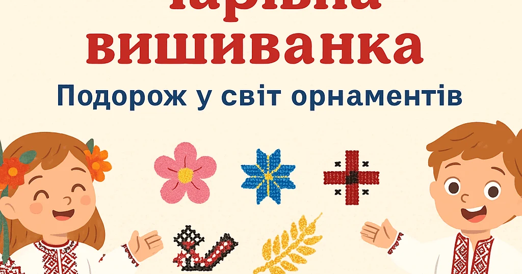 Прев’ю матеріалу «Чарівна вишиванка: Подорож у світ орнаментів»