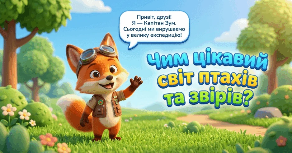 Прев’ю матеріалу «Чим цікавий світ птахів та звірів»
