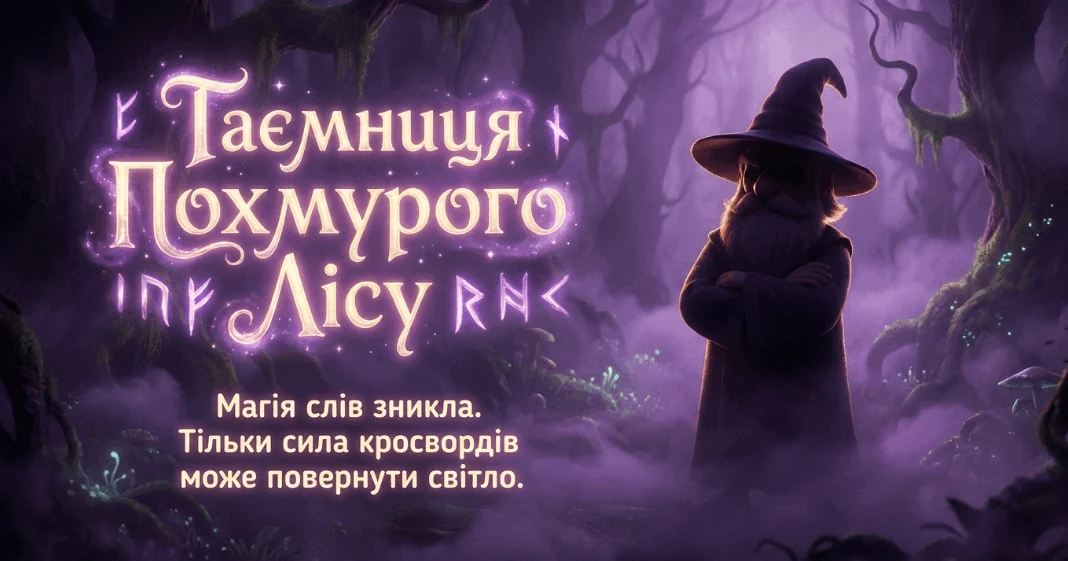 Прев’ю матеріалу «Інтерактивна гра з читання: «Таємниця Похмурого Лісу: Магічні слова» 🌲✨»