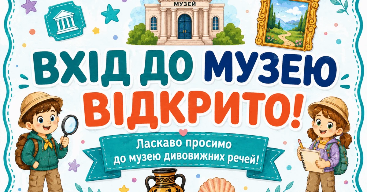 Прев’ю матеріалу «Інтерактивний комплект до Міжнародного дня музеїв «Музей дивовижних речей» для 1–4 класів»