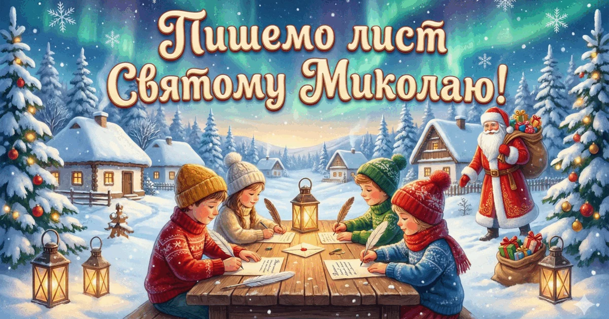 Прев’ю матеріалу «Казка про Святого Миколая «Загублений мішок подарунків» + Банер + розмальовки»