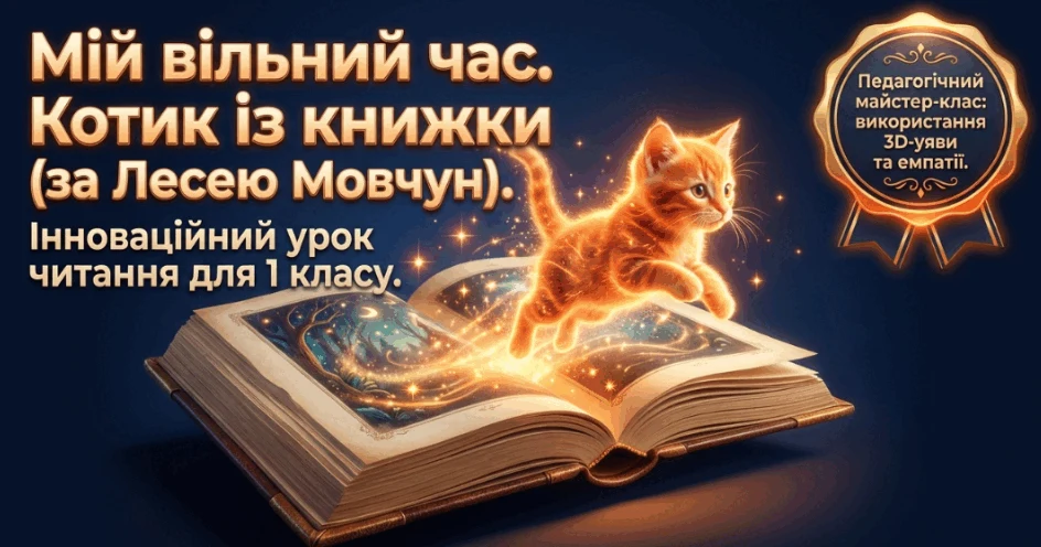 Прев’ю матеріалу «Перше коло читання з Котозавриком "Котик із книжки"»