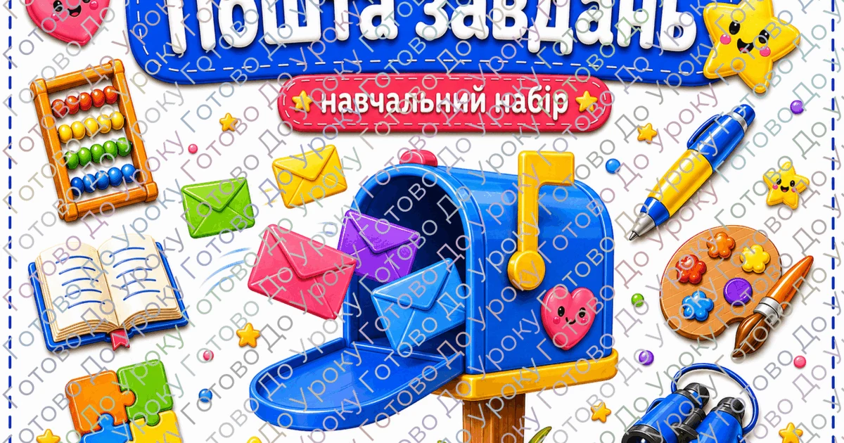 Прев’ю матеріалу «Пошта завдань. Великий навчальний набір для 1–4 класів»