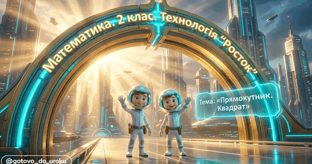 Прев’ю матеріалу «Росток 2 клас Ч.2 Урок 17 Математика. 2 клас. Технологія «Росток». Прямокутник і квадрат»