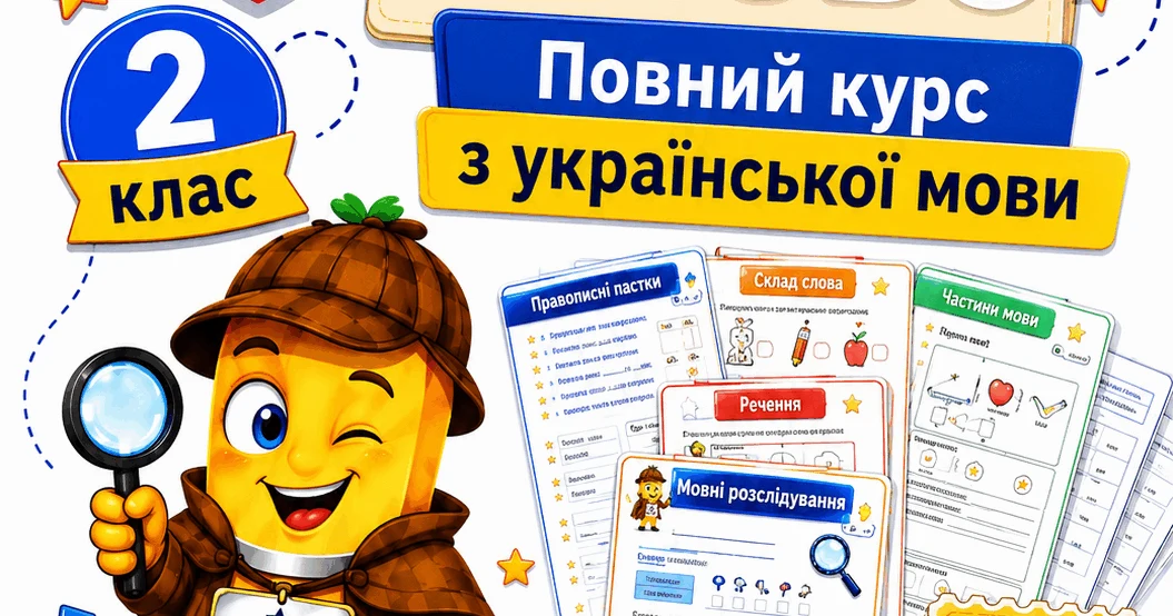 Прев’ю матеріалу «Секретна мовна агенція «СЛОВО». Повний курс з української мови. 2 клас»