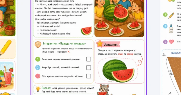 Прев’ю матеріалу «Травневе читання: Тиждень 4 — інтерактивні робочі аркуші для 1–2 класу (НУШ)»