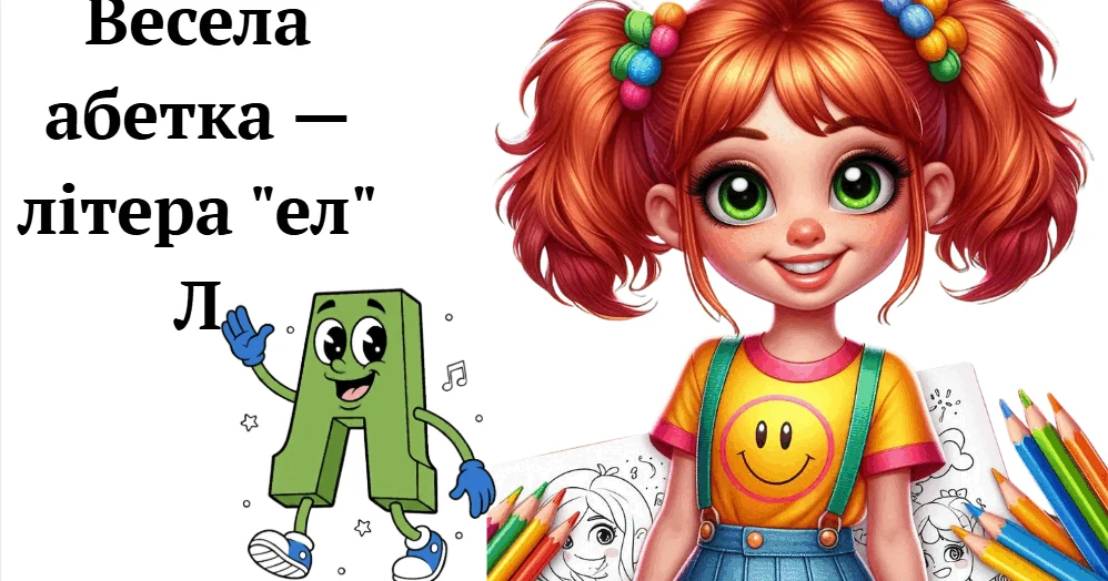 Прев’ю матеріалу «Весела абетка — літера "ел" Л»