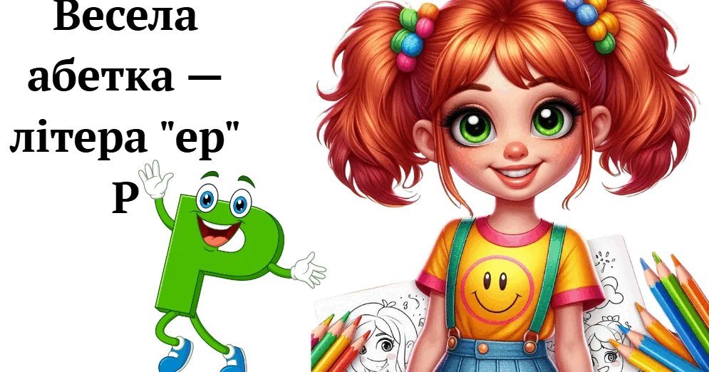 Прев’ю матеріалу «Весела абетка — літера "ер" Р»
